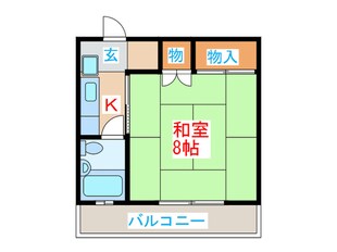 フリ－デンハイツＡ棟の物件間取画像